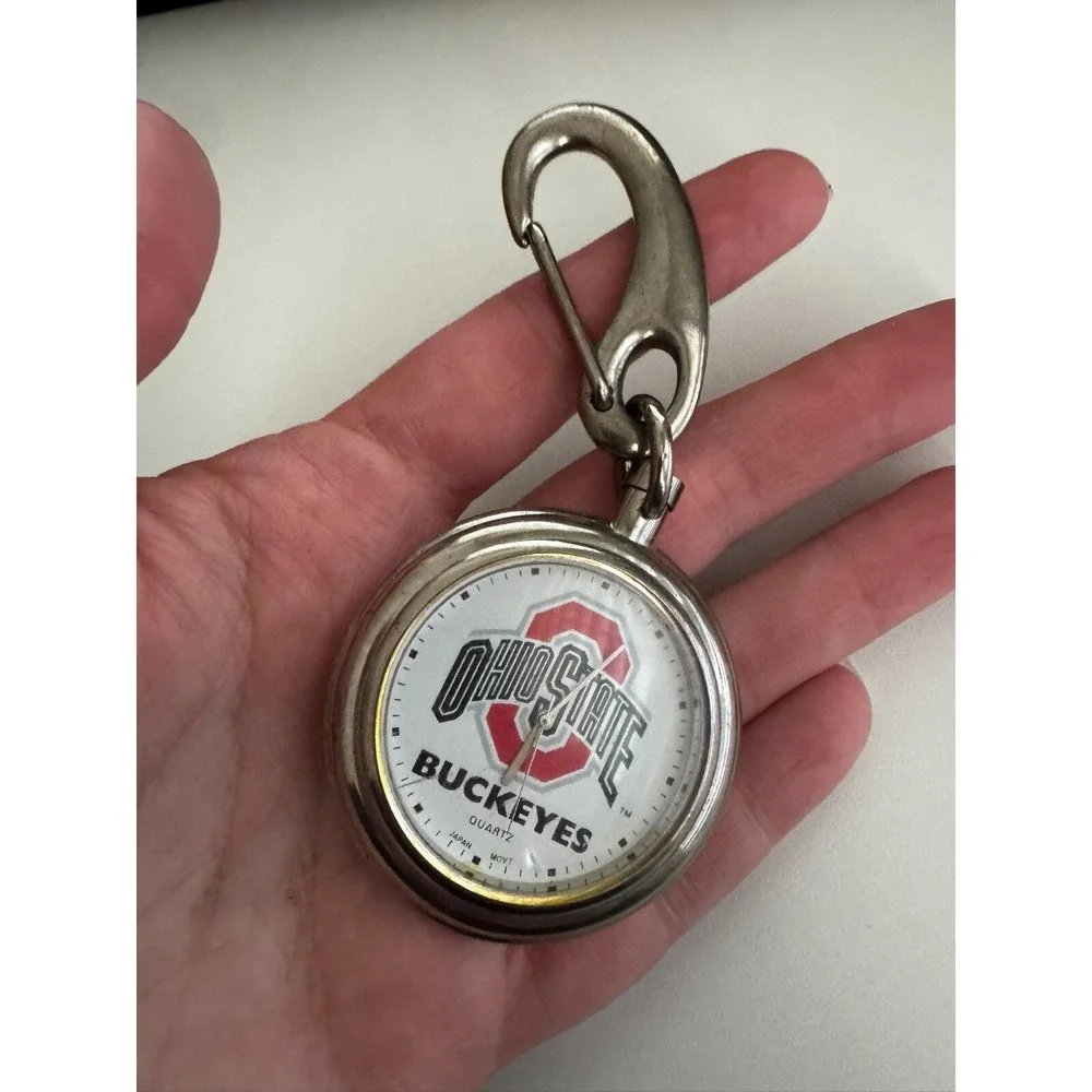 Ohio State Buckeyes Quartz Clip-on Oicjet Watcg‎ Haob NVMT New Battery